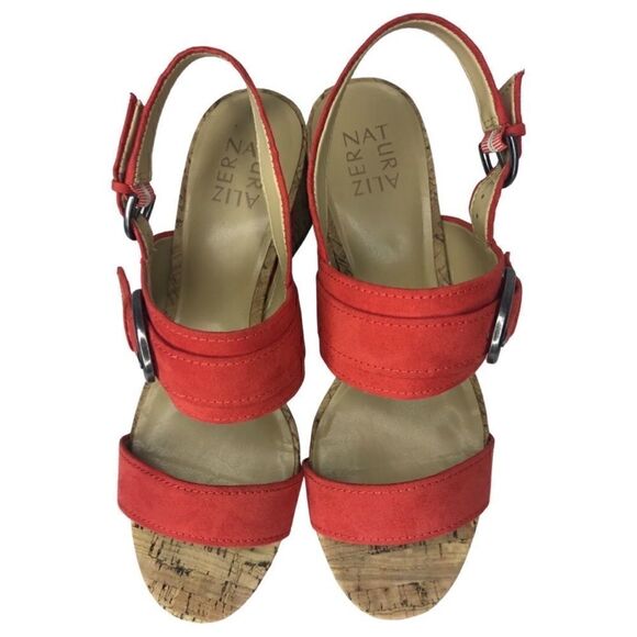 Naturalizer Kaylee Orange Sandals Size 8.5M - Picture 6 of 9